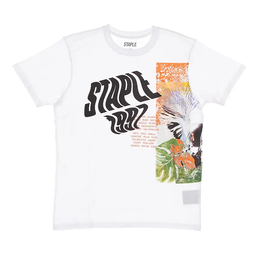 Paradis Tee graphique T -Shirt pour hommes blancs