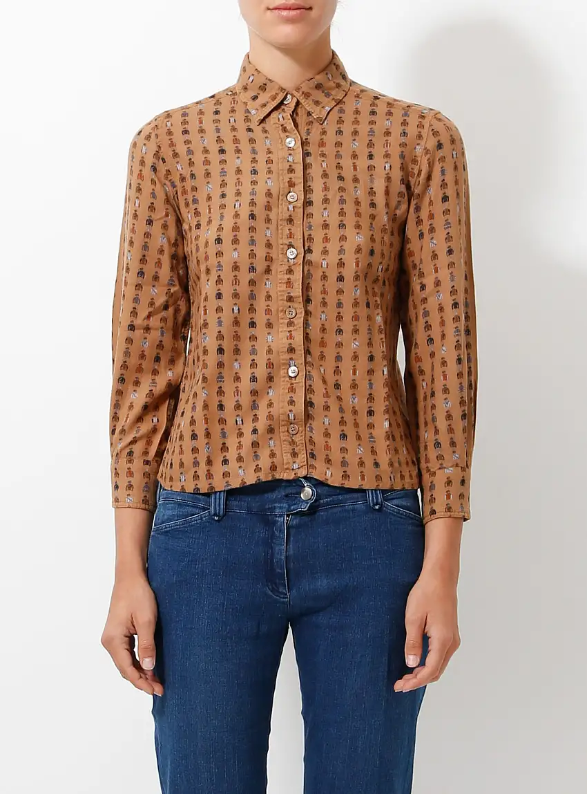 Chemise imprimée du jockey des années 70 | Authentique & Vintage