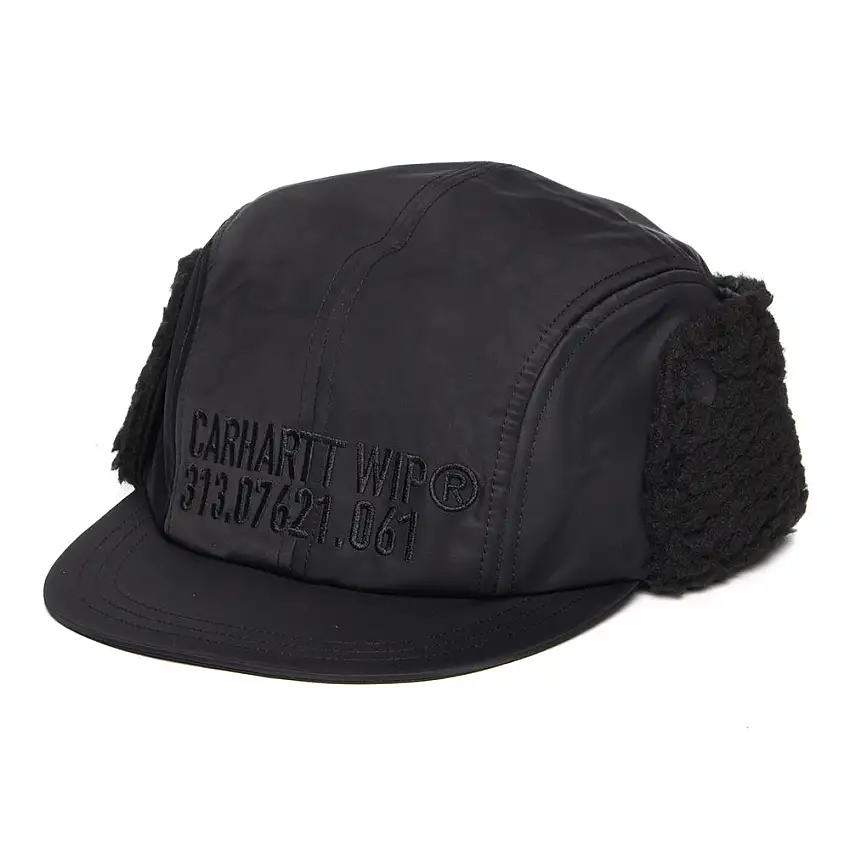 Casquette 4 Panel Avec Protège-Oreilles Olten noir CARHARTT WIP