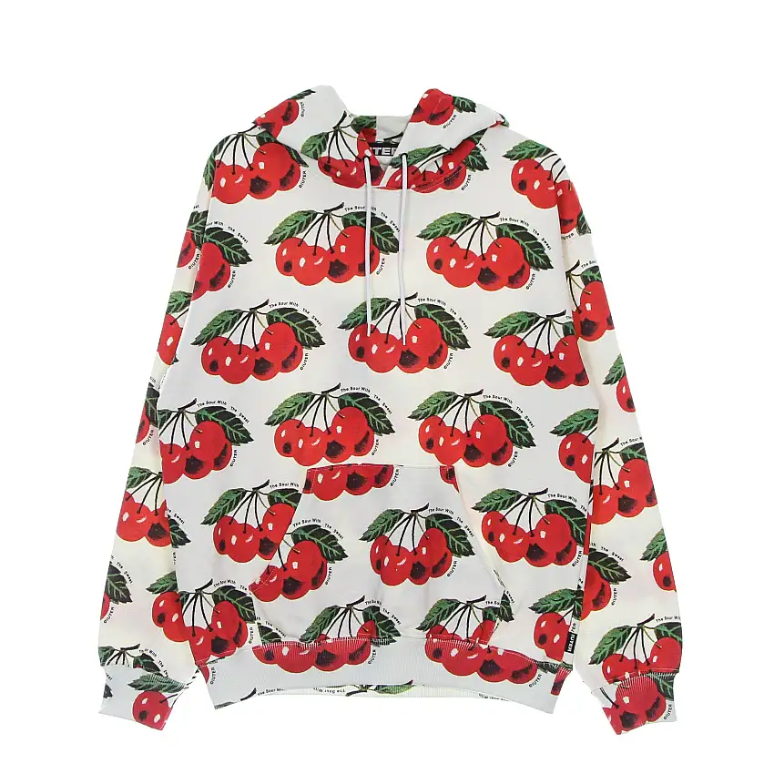 Sweat à capuche à coiffer à capuche légère allover White