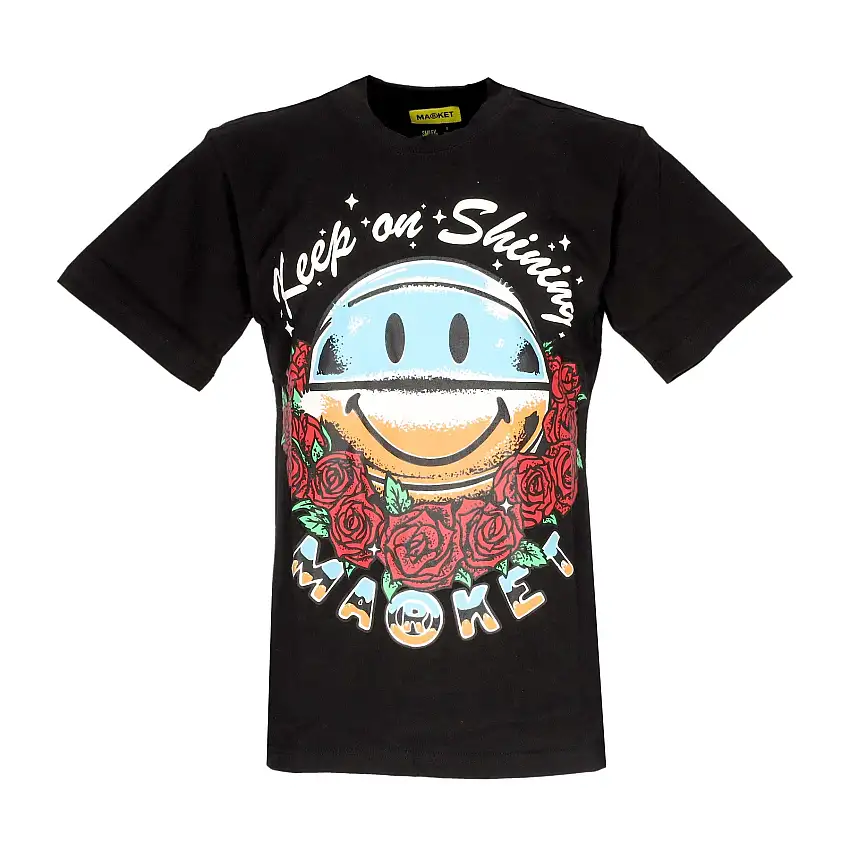 Smiley Continuez à briller Tee x Smiley Black Shirt