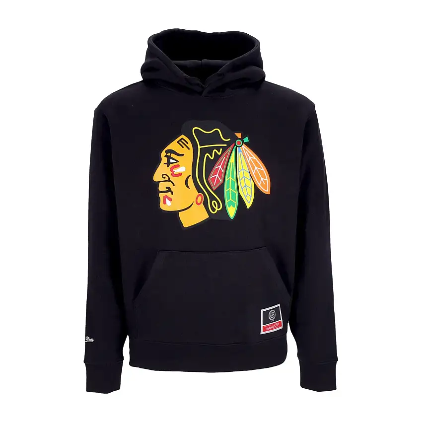 Sweat-shirt à capuche masculin Logo d'équipe Logo Chibla Black