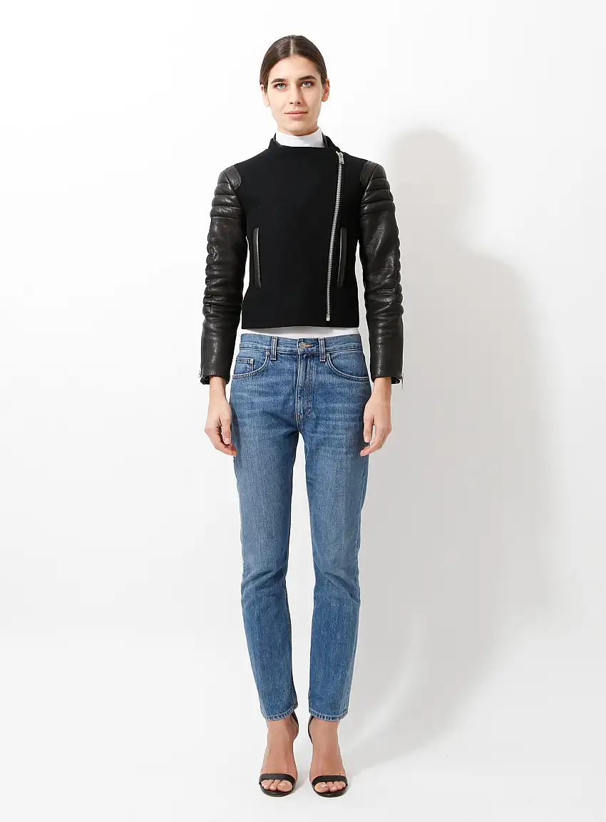 Veste en laine et en cuir de station 2010 | Authentique & Vintage