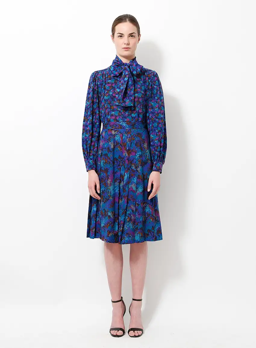 Ensemble abstrait floral des années 70 | Authentique & Vintage
