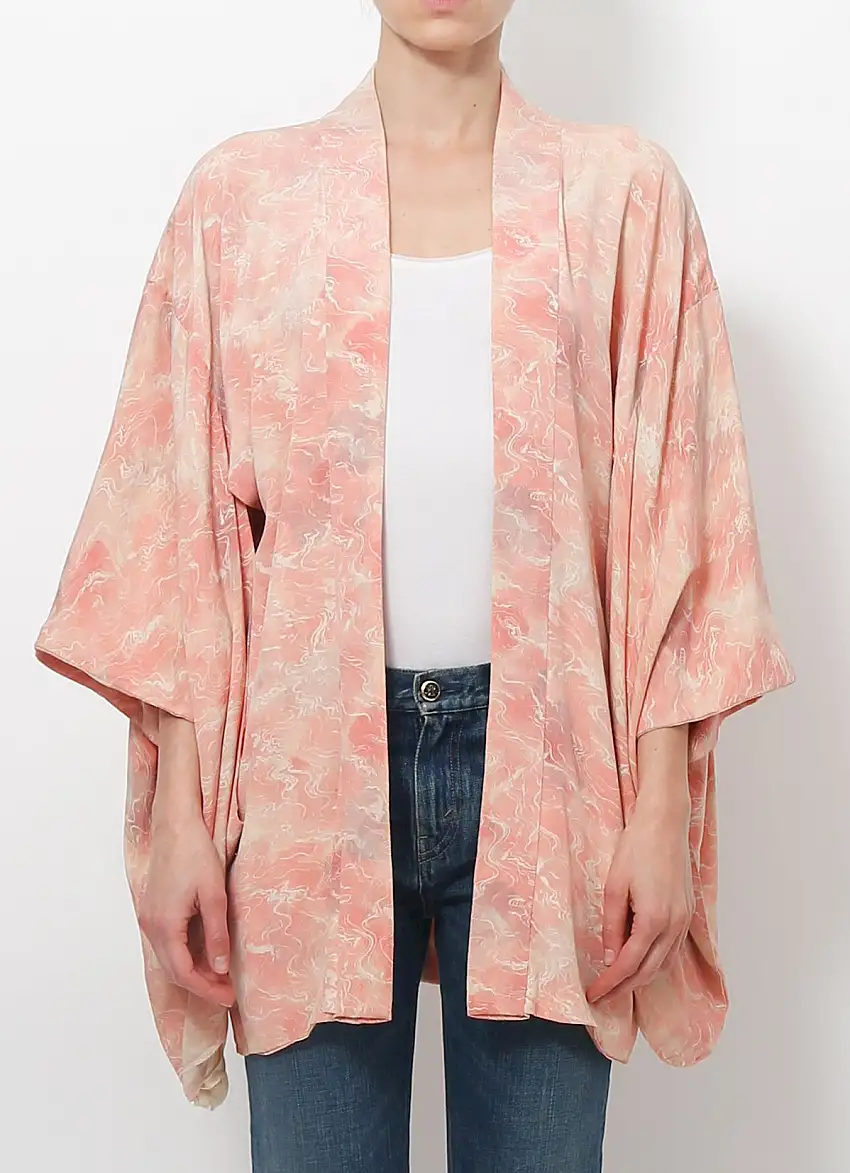 Kimono rose des années 70 | Authentique & Vintage