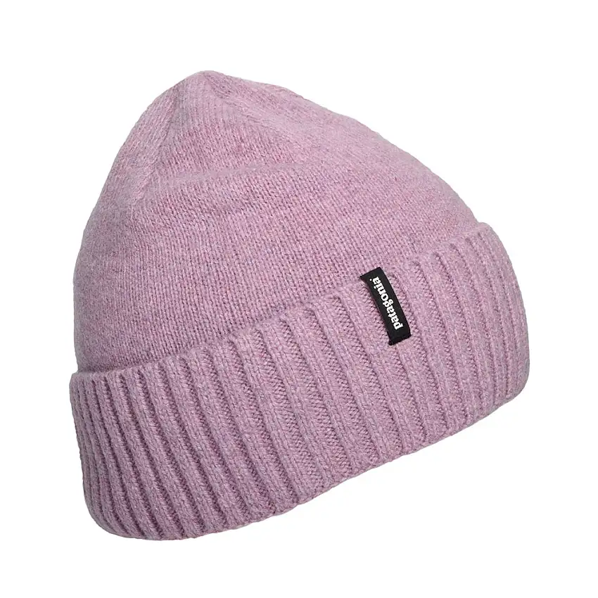 Bonnet en Laine Recyclée Brodeo mauve PATAGONIA