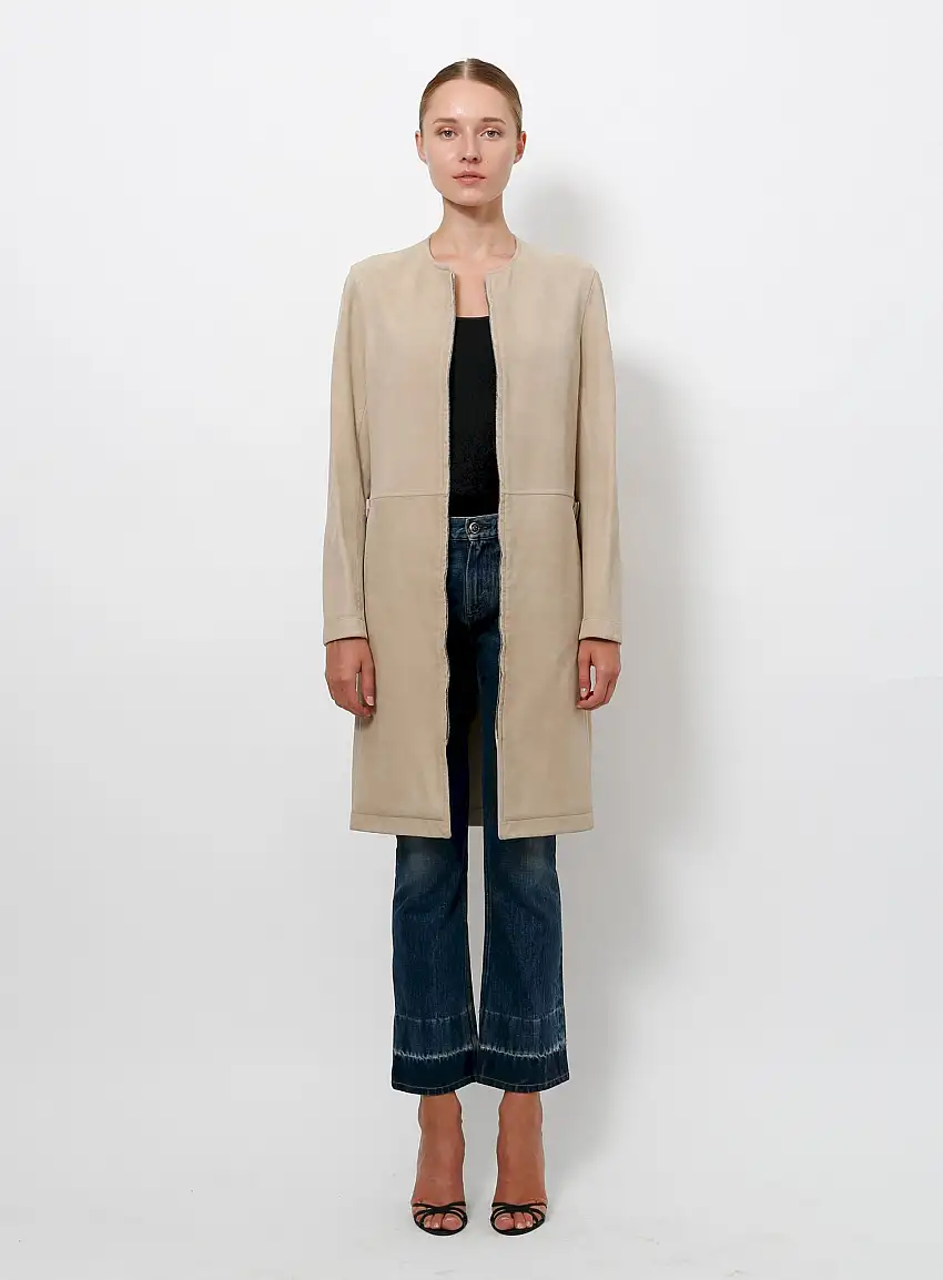 Manteau en daim des années 90 | Authentique & Vintage