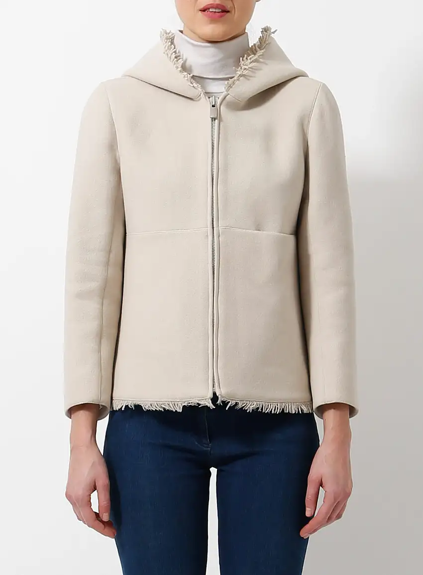 Veste à franges en laine | Authentique & Vintage