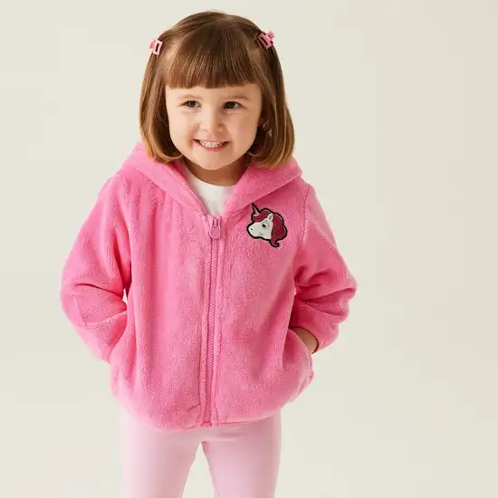 Polaire zippée Animal pour enfant | Rose