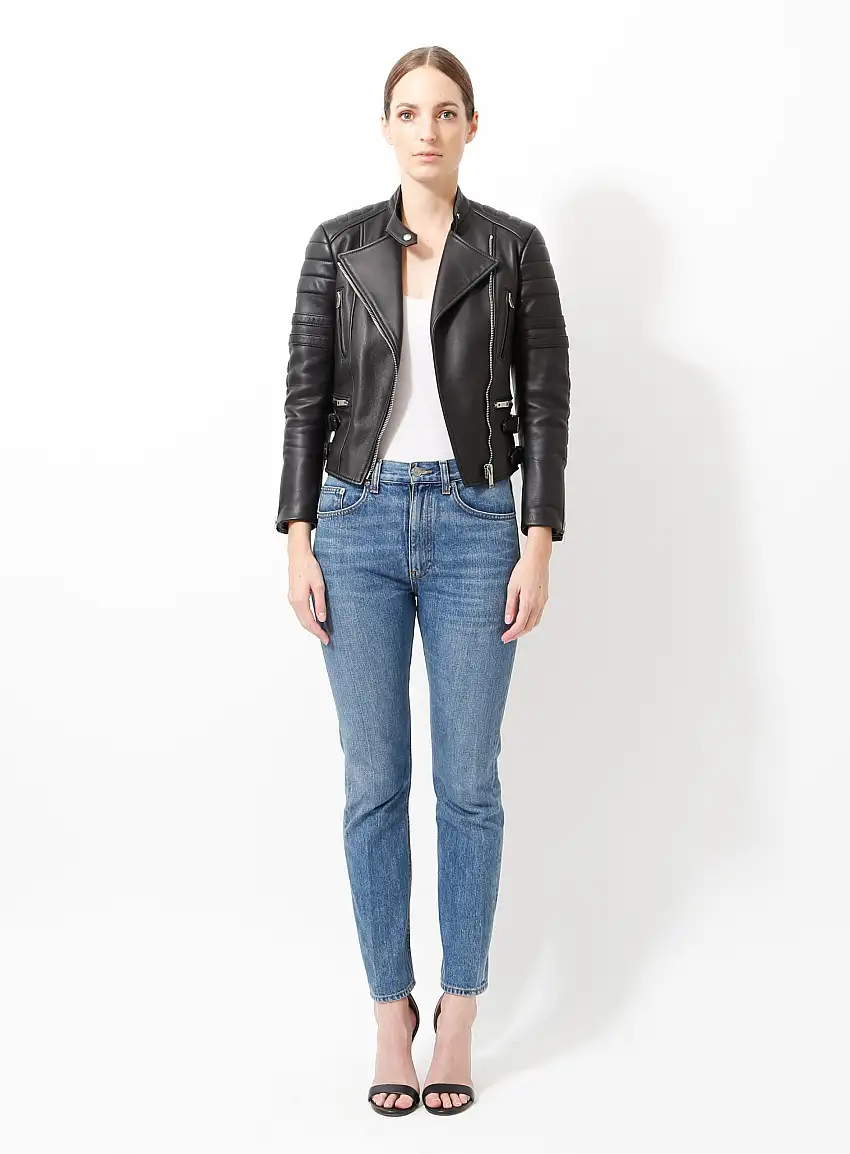 Veste de motard en cuir classique | Authentique & Vintage