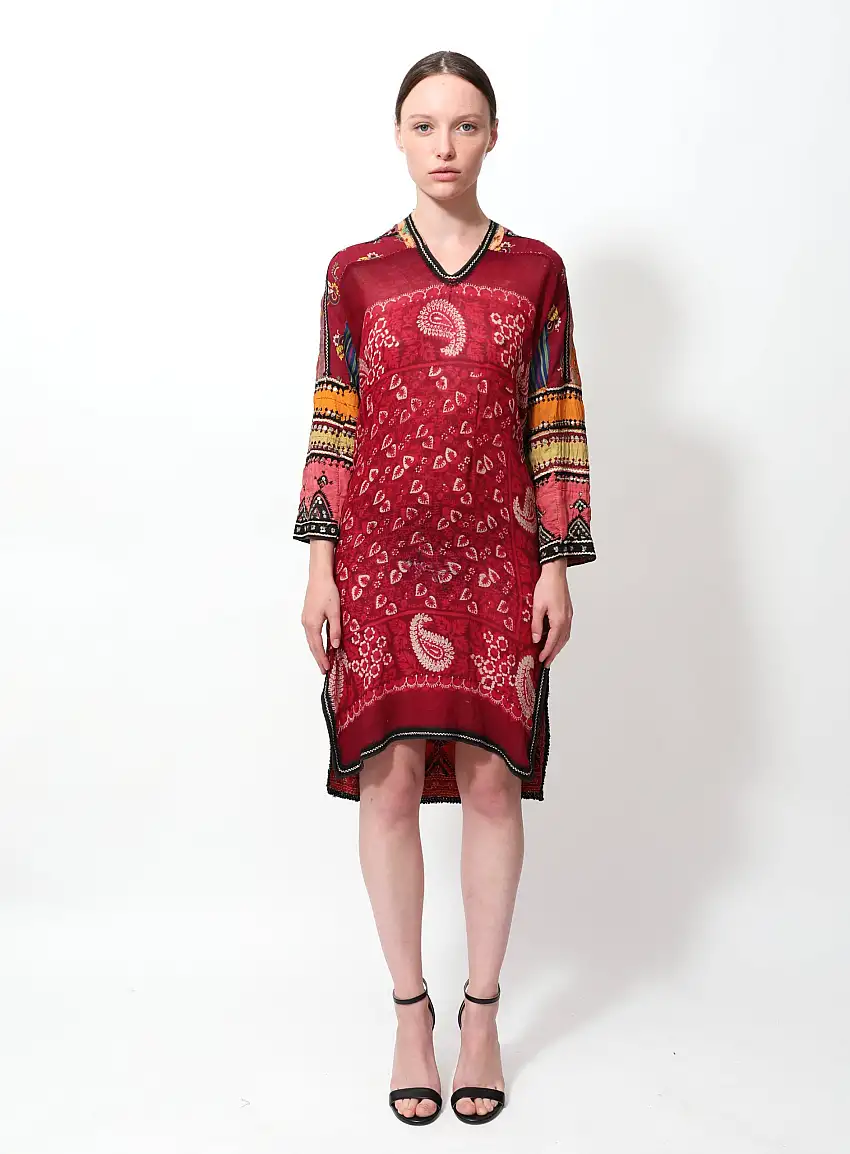 Robe indienne embelli la main vintage | Authentique & Vintage