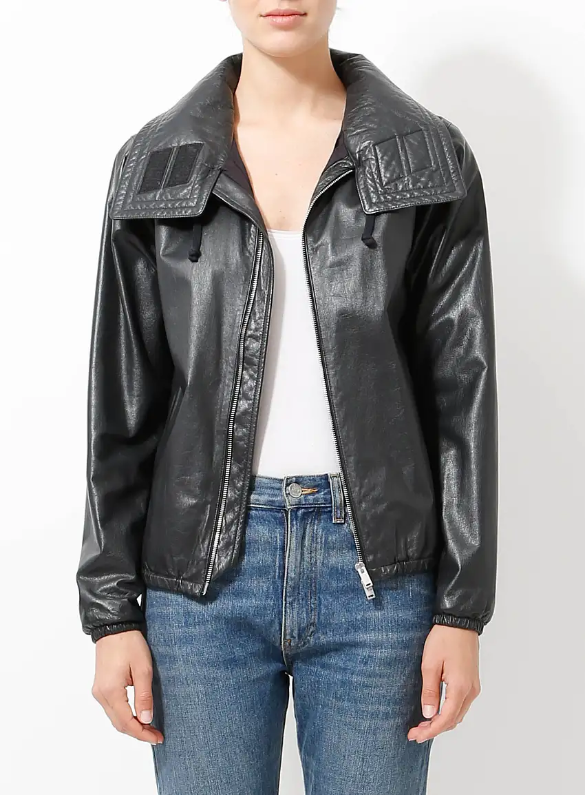 Veste de parka en cuir | Authentique & Vintage