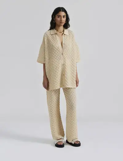 Alissa Knitted Pants - Pantalons larges