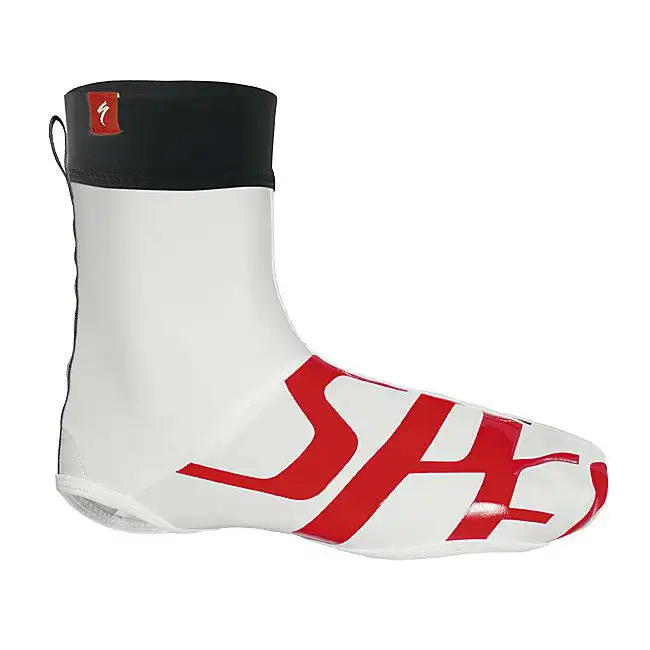 Couvre-chaussures Specialized Elastic Logo - Blanc Rouge