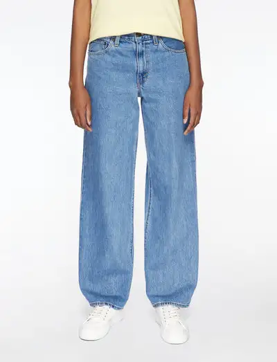 BAGGY DAD OWN IT STONE - Jeans droites