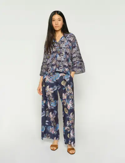 MMZoke Paisley Pant - Pantalons larges