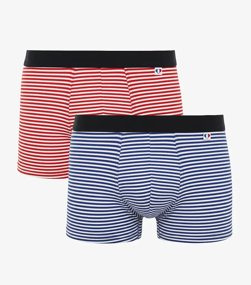 Boxer Homme Marinière x2 - Pack Intemporel