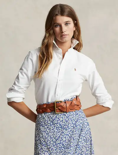 Slim Fit Oxford Shirt - Manches longues