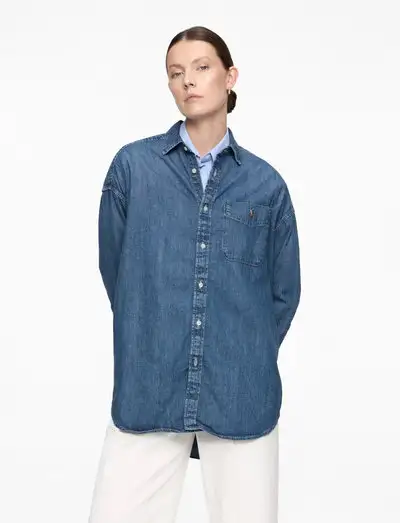 Oversize Denim Shirt - Chemises en jeans