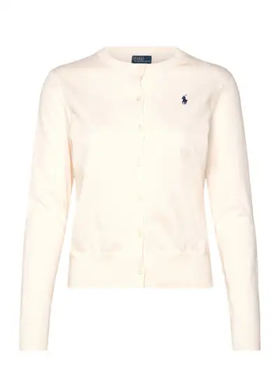Cotton Crewneck Cardigan - Gilets