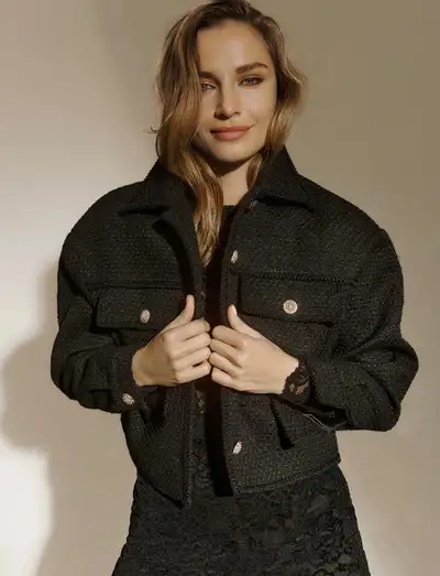 RWNelly Boucle Wool Blend LS Oversi - Vestes en laine