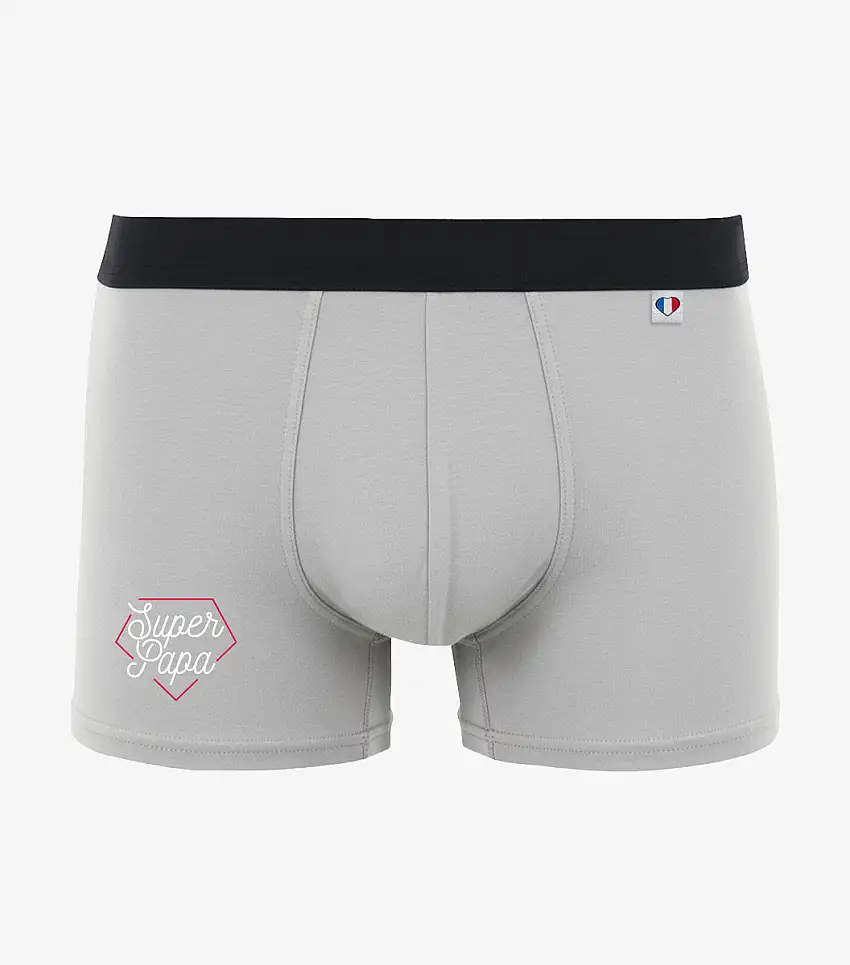 Boxer Homme Gris - Super Papa