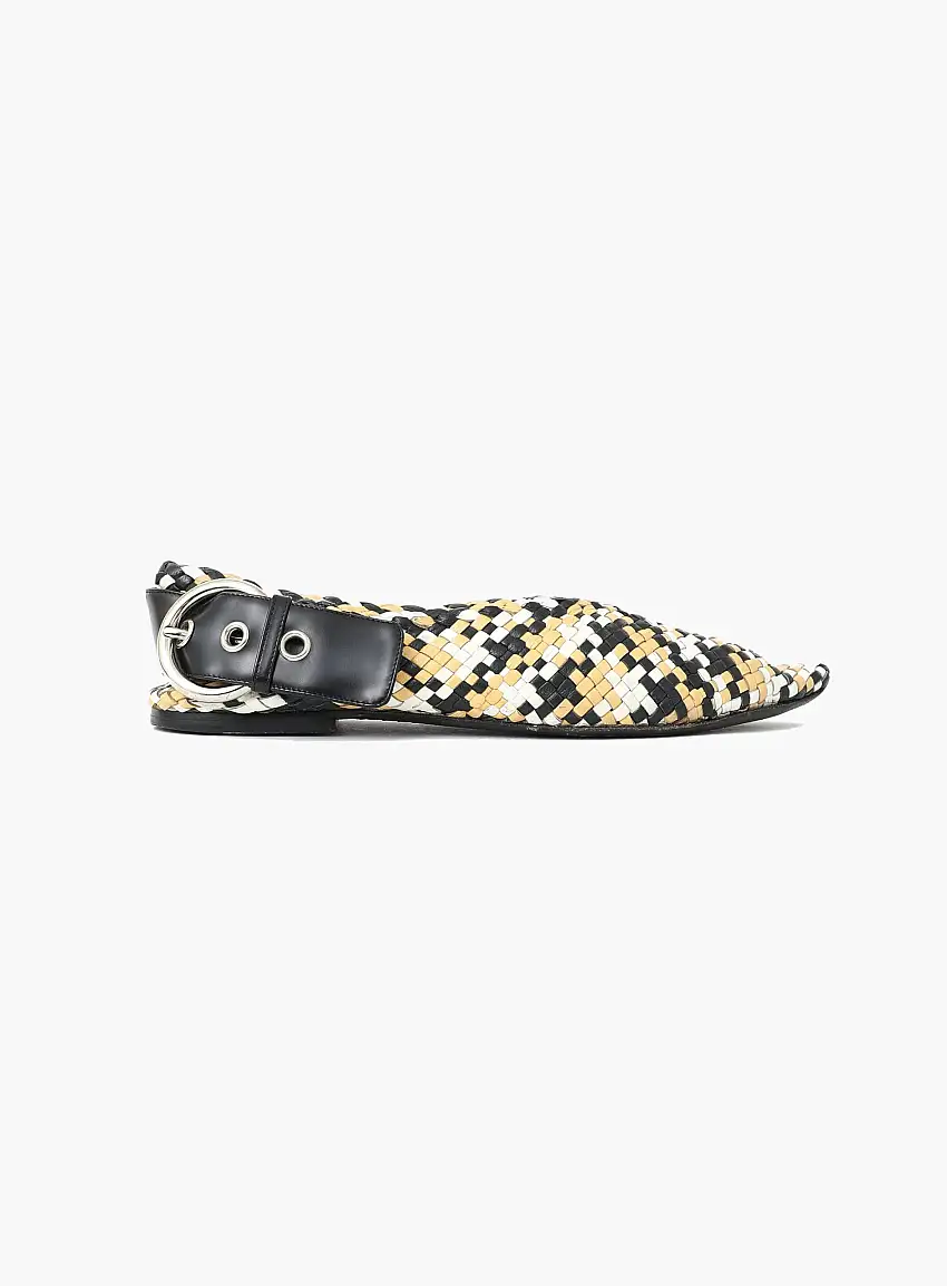 Chaussures Babouche en Cuir Tressé | Authentique & Vintage