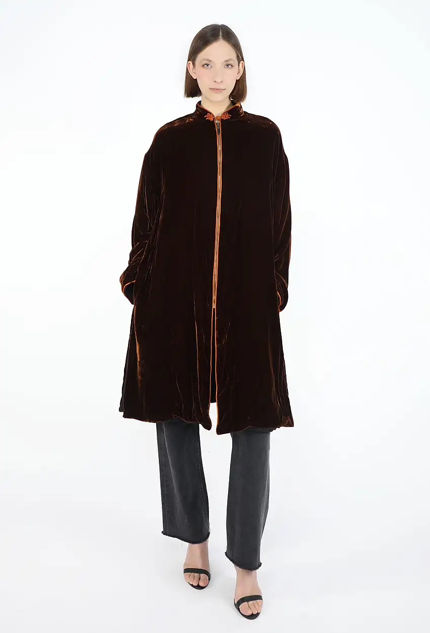 '90s Manteau d'Opéra en Velours Passementerie - Jean Paul Gaultier