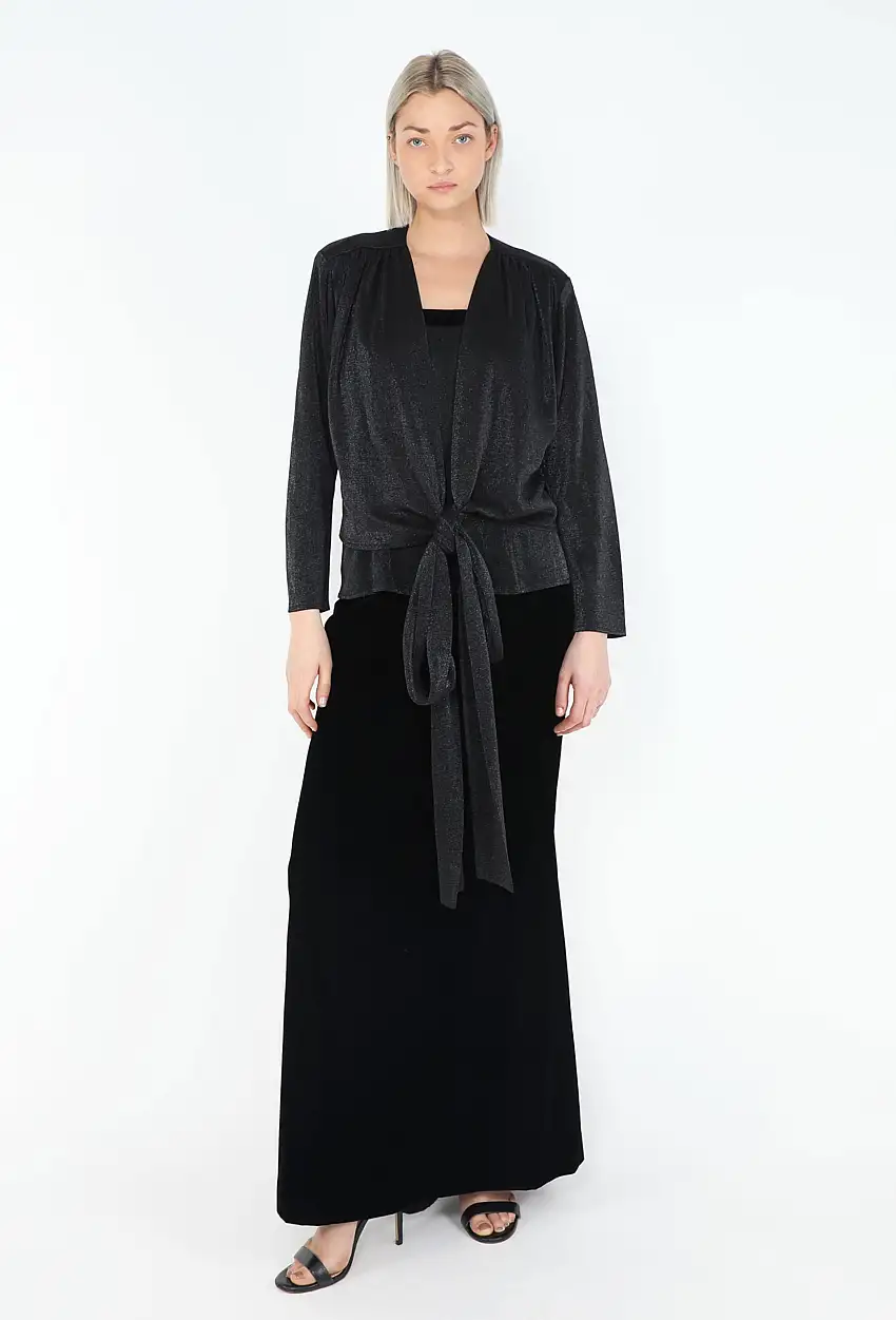 '90s Ensemble Irisée Lurex Robe - Saint Laurent