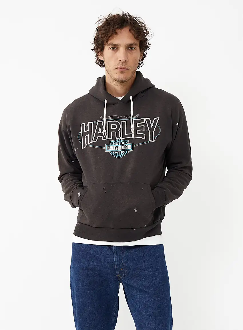'90s Sweat à Capuche Harley Davidson | Authentique & Vintage