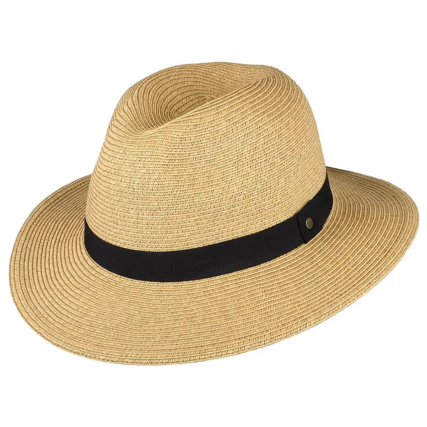 Chapeau Fedora Havana en Paille Toyo beige sable SUNDAY AFTERNOONS