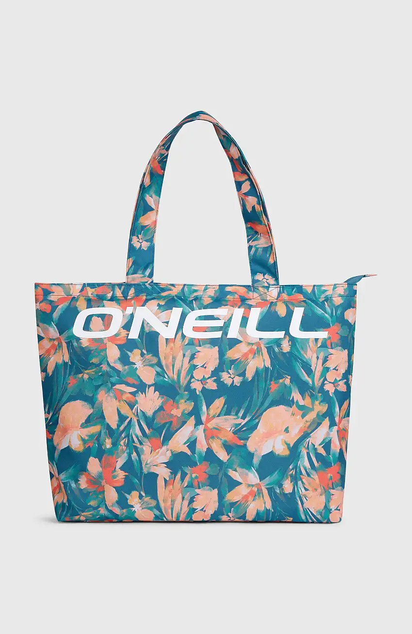 Tote bag Coastal Print | Blue Painted Tropics