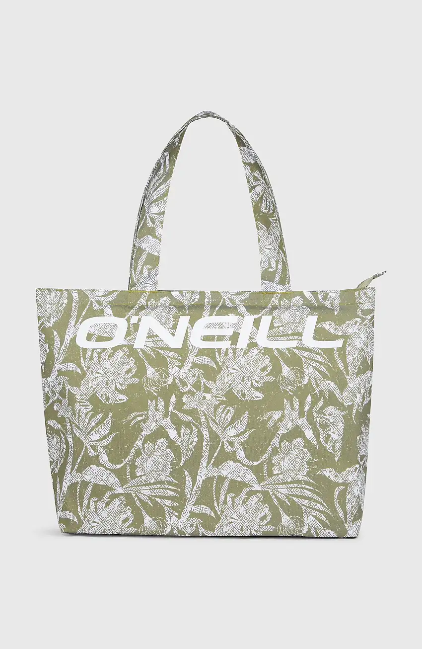 Tote bag Coastal Print | Green Textured Jungle