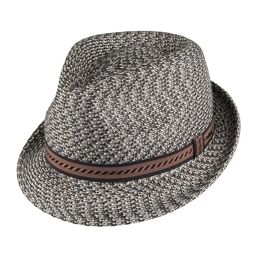 Chapeau Trilby Mannes mélange de marrons BAILEY