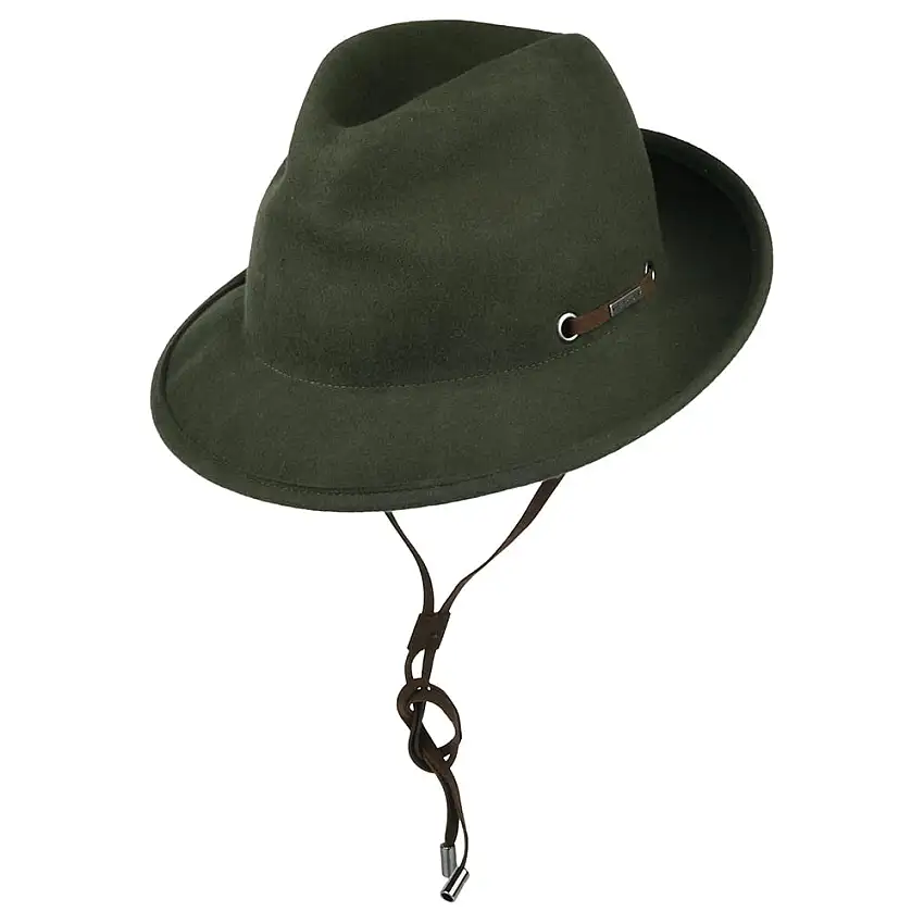 Chapeau Australien Benver en Laine Feutrée olive BARTS