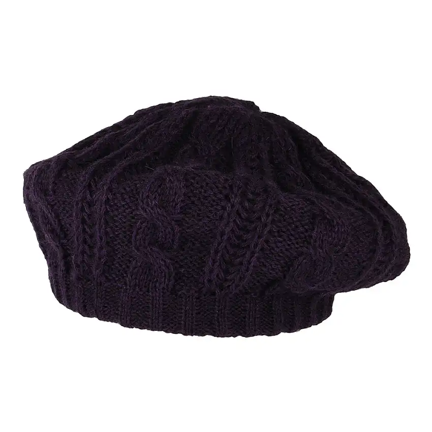 Béret à Torsades violet WHITELEY