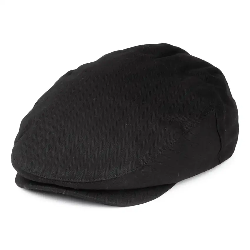 Casquette Plate à Chevrons Hooligan noir BRIXTON