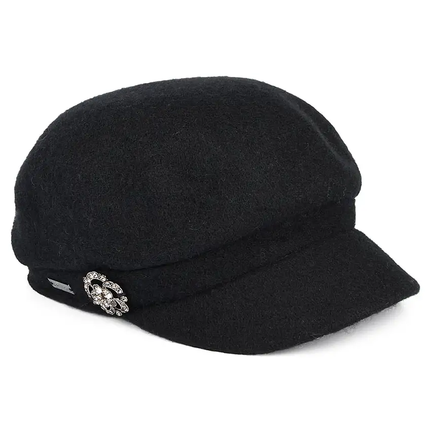 Casquette Gavroche Crystal noir BETMAR