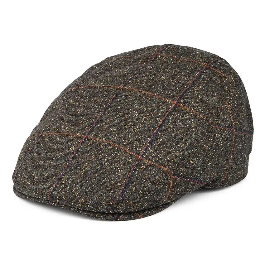 Casquette Plate en Soie et Coton Mallalieus Sports loden FAILSWORTH