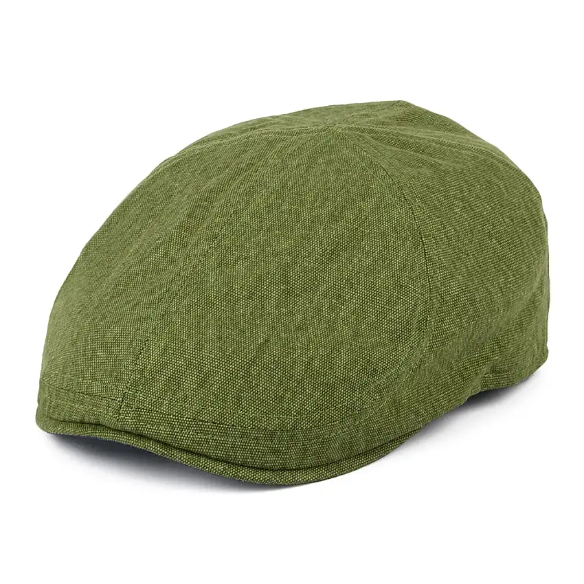 Casquette Plate Bec-de-Canard en Coton Porto vert-bleu sarcelle FAILSWORTH