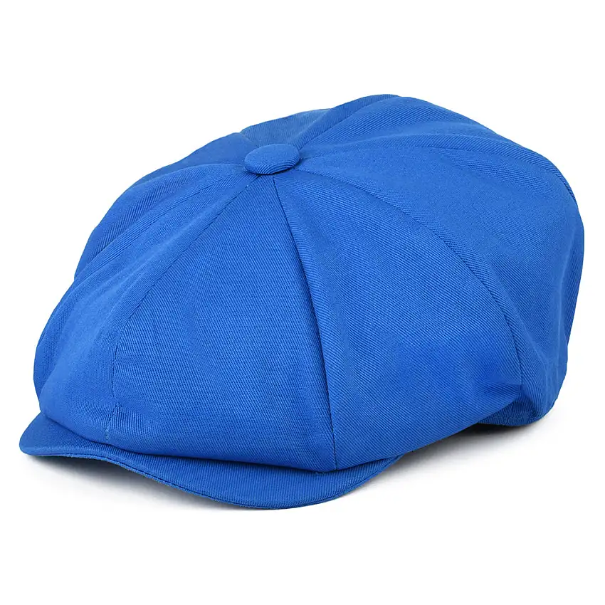Casquette Gavroche à 8 Pans en Coton bleu CHRISTYS