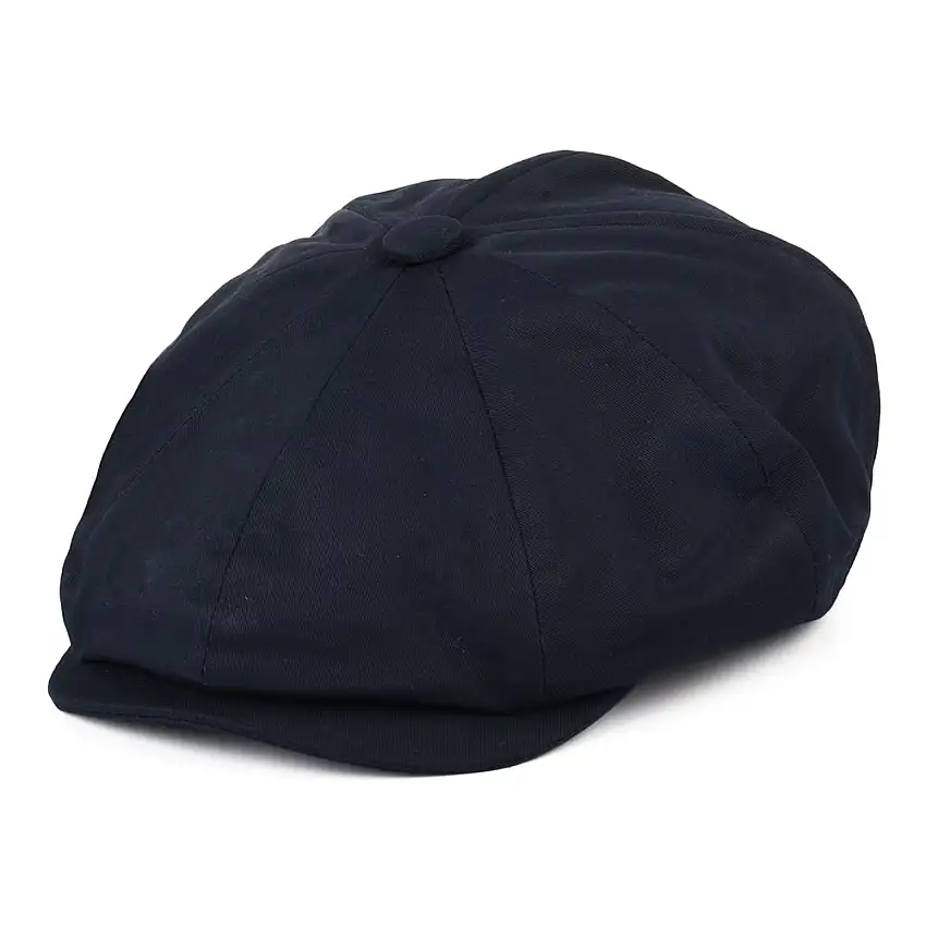 Casquette Gavroche à 8 Pans en Coton bleu marine CHRISTYS