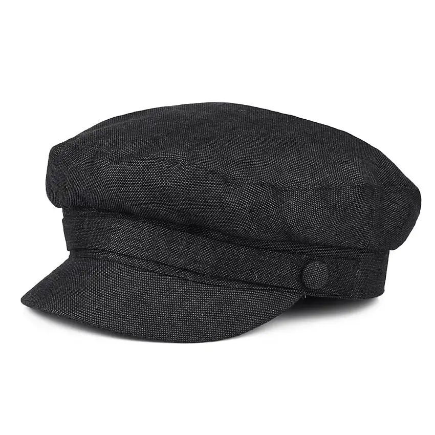 Casquette de Marin en Lin Irlandais Mariner anthracite FAILSWORTH