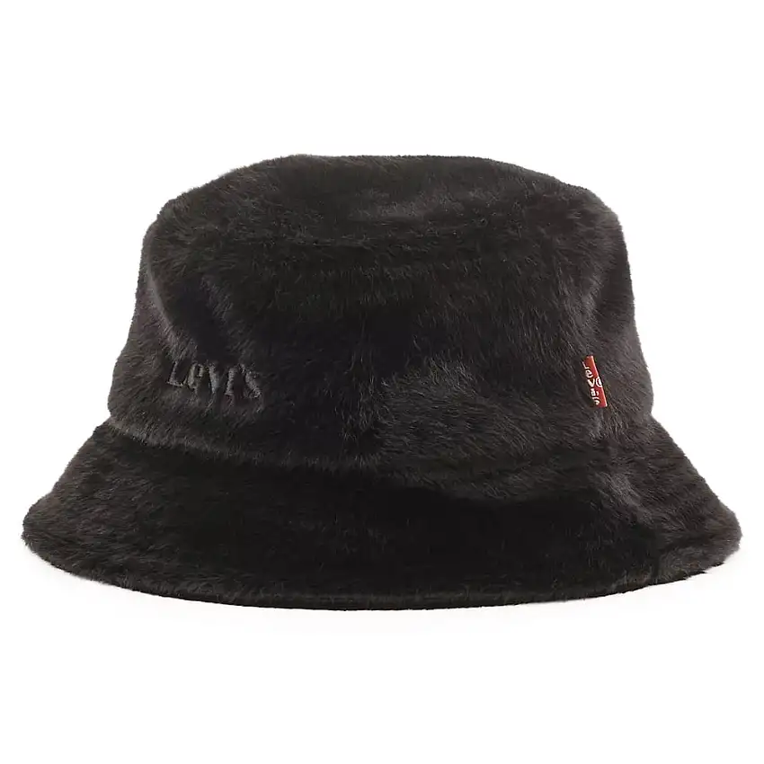 Chapeau Bob Femme en Fausse Fourrure Cozy noir LEVI'S