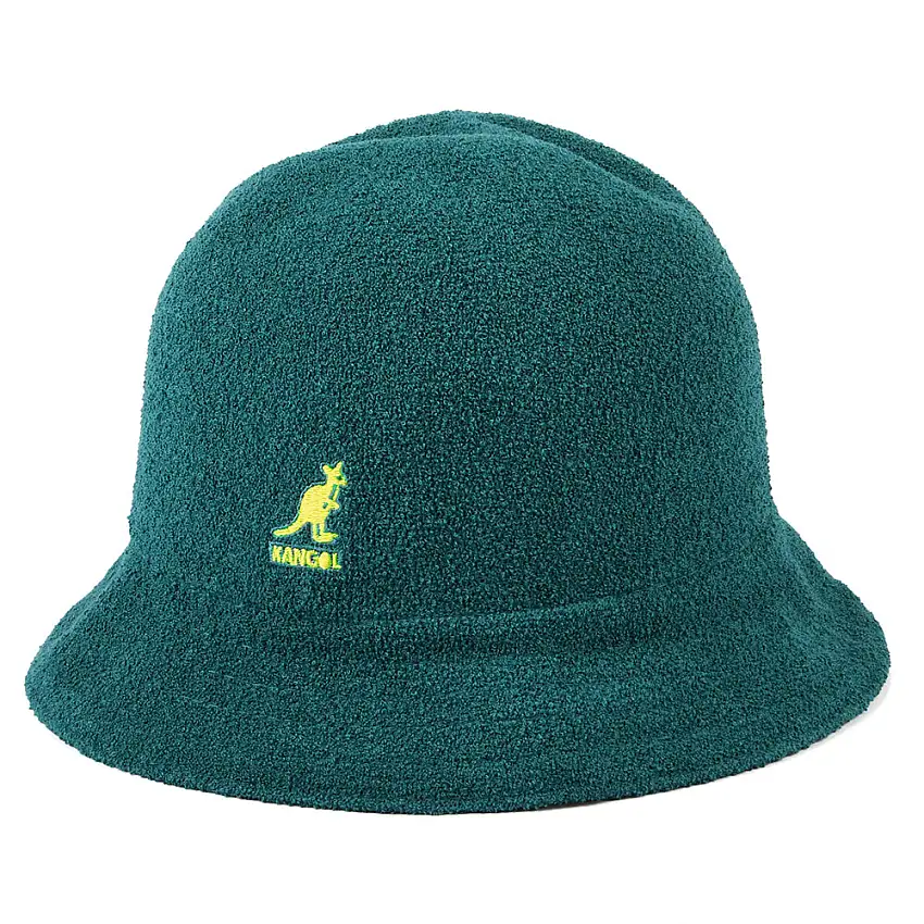 Chapeau Bob Réversible Casual Flip It bleu sarcelle-citron vert KANGOL