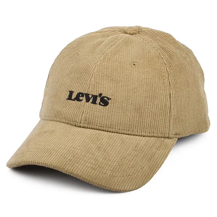 Casquette en Velours Côtelé avec Étiquette Vierge Modern Vintage Logo sable LEVI'S