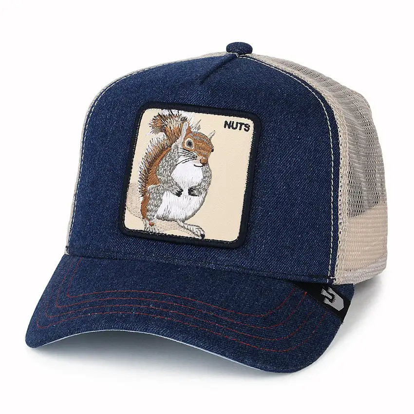 Casquette Trucker Nuts Squirrel bleu marine GOORIN