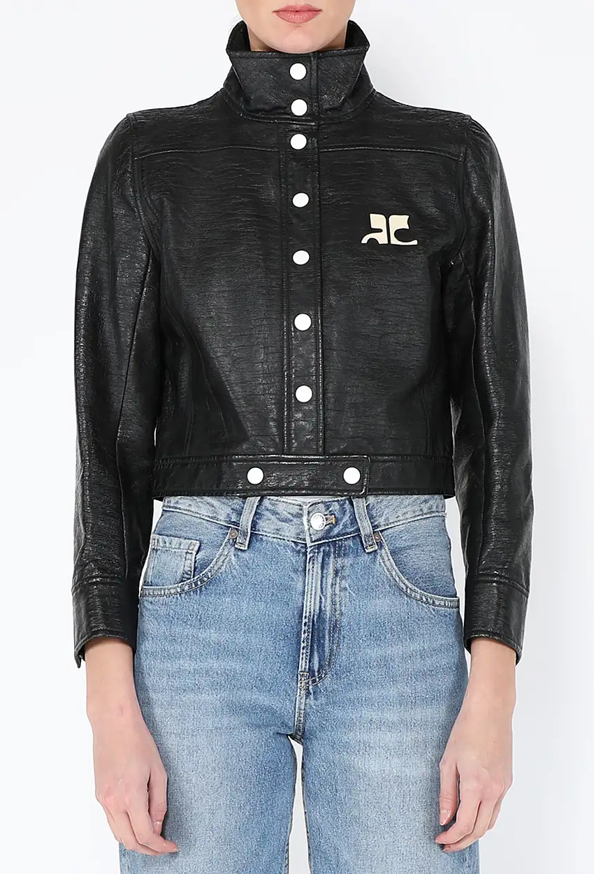 '90s Veste Mod Vinyl - Courrèges