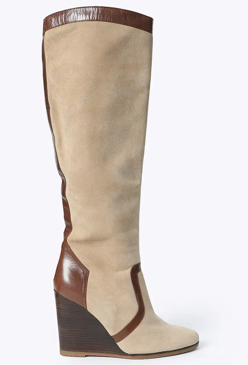 Bottes Compensées en Daïm - Hermès