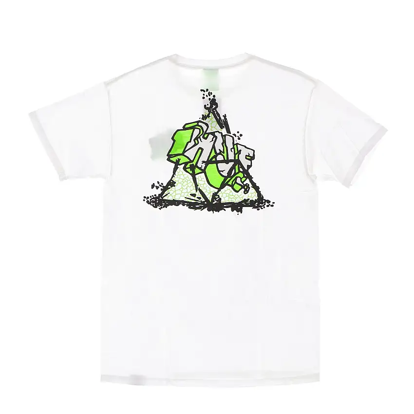 Tremblement de terre triple triangle tee-shirt pour hommes blancs